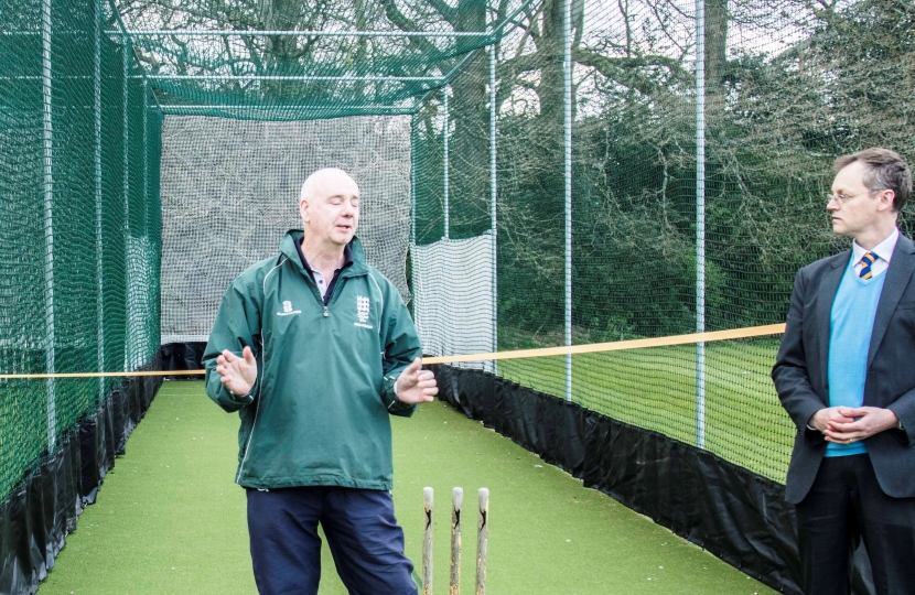 Opening the cricket nets