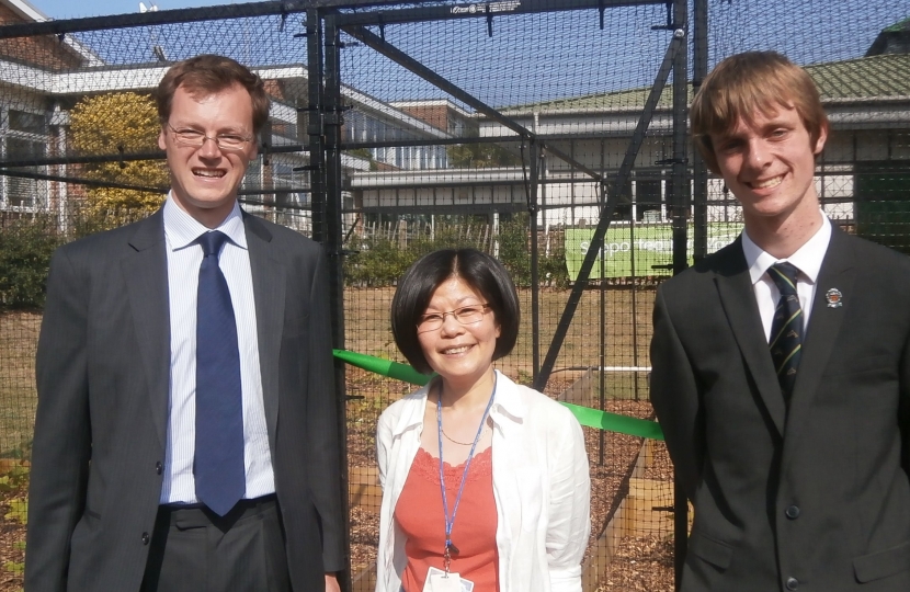 Michael Tomlinson, Cllr May Haines and Adam Hinks