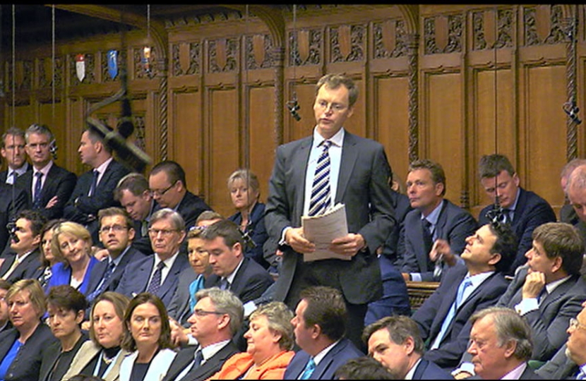 Michael asking the Prime Minister about fairer funding