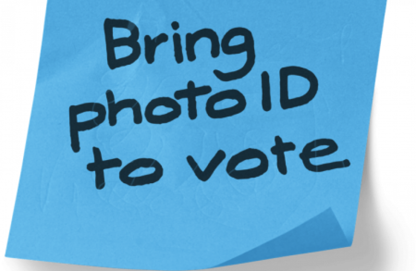 Bring photo ID to vote