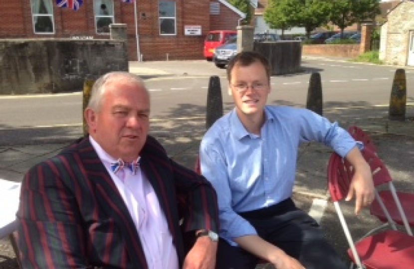 Michael with Cllr Mike Wiggins