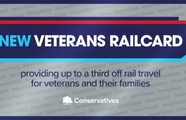 Veterans railcard graphic