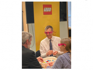 Michael at Lego event